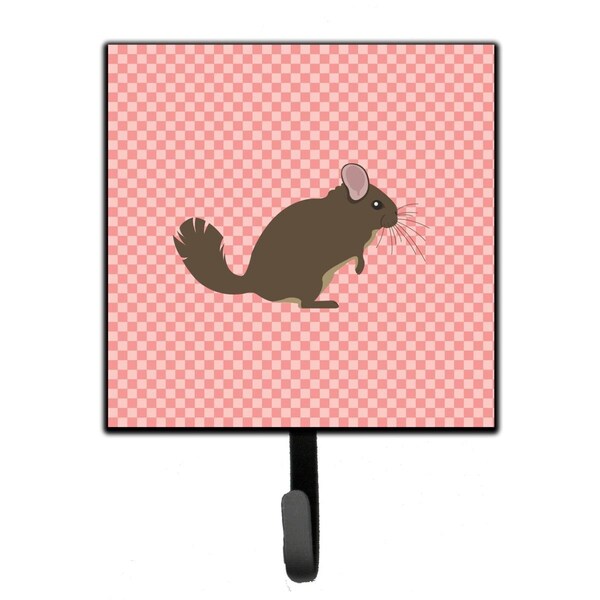 Carolines Treasures Chinchilla Pink Check Leash or Key Holder BB7875SH4 - main